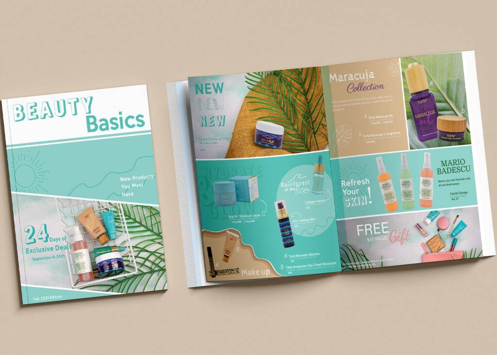 catalog spread design