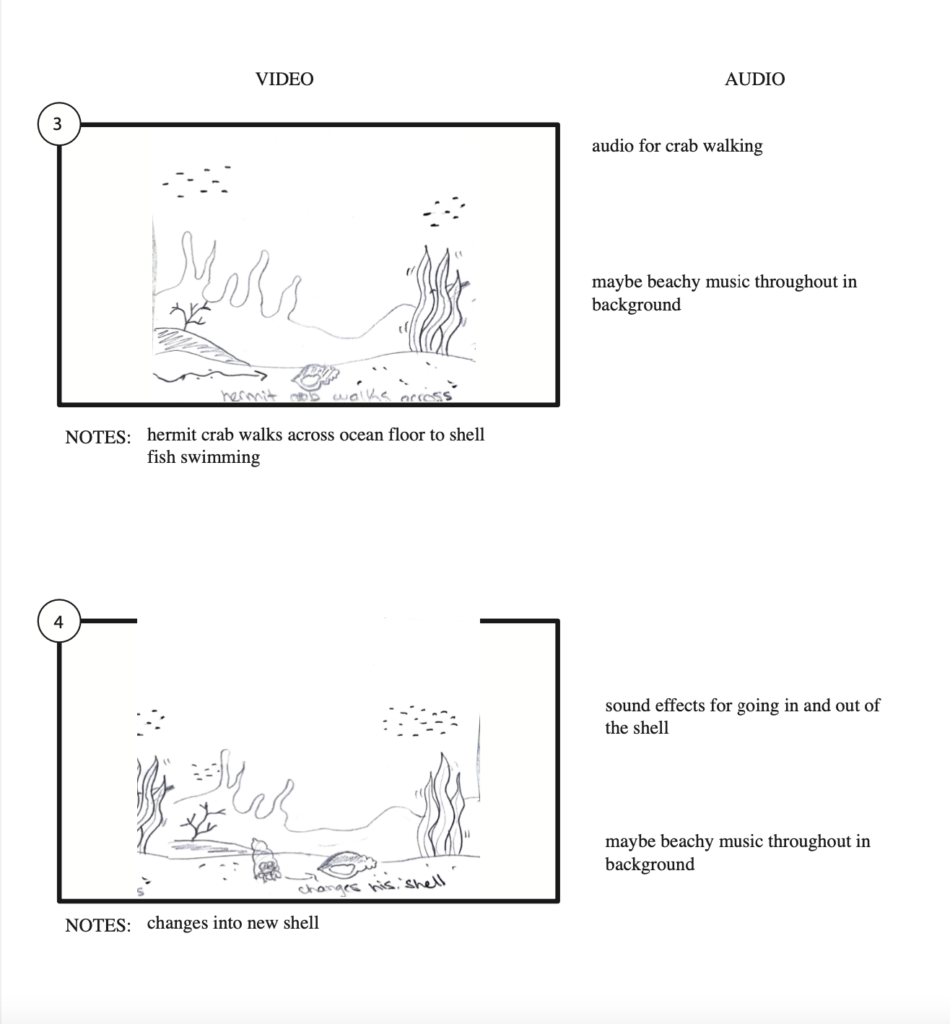 storyboard diorama animation