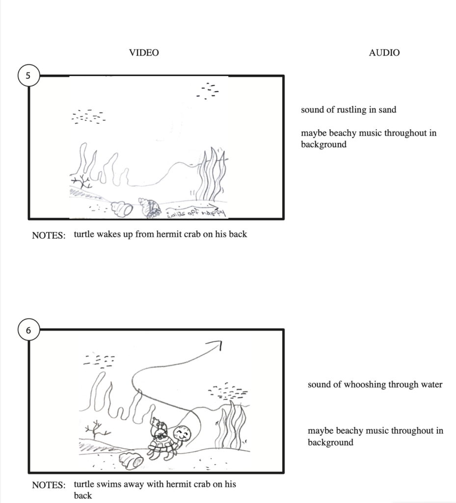 storyboard diorama animation