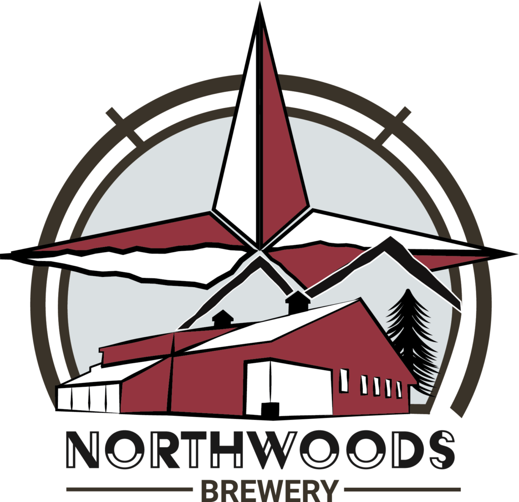 Northwoods brewery rebranded logo in color