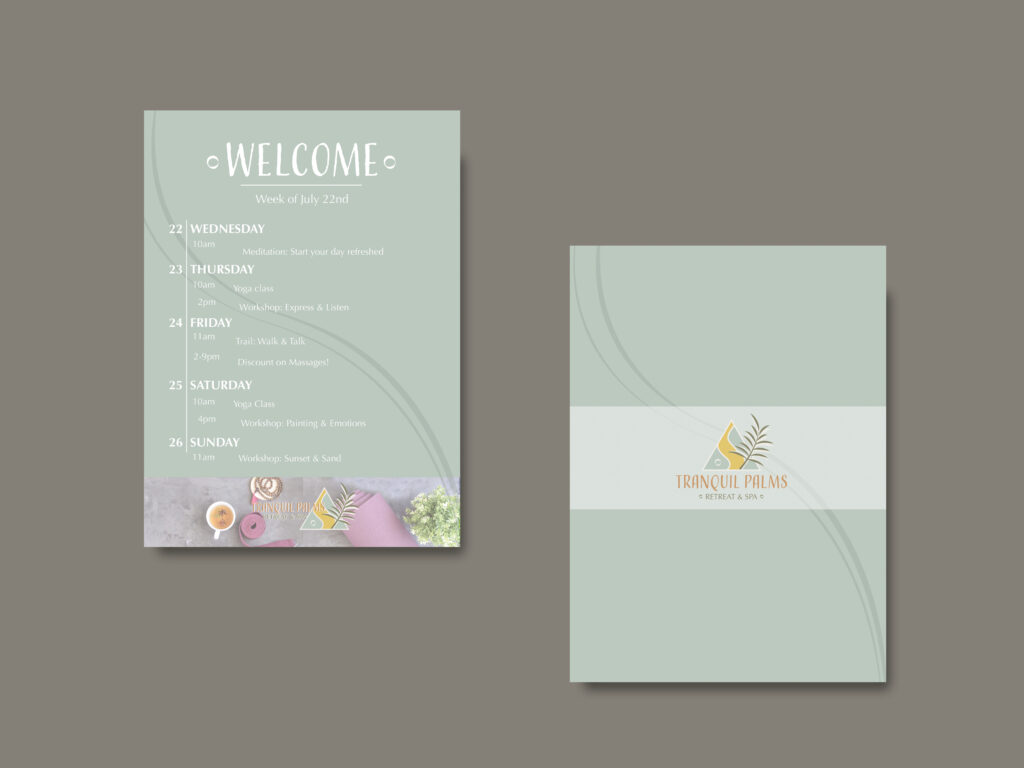 welcome activities sheet for retreat design