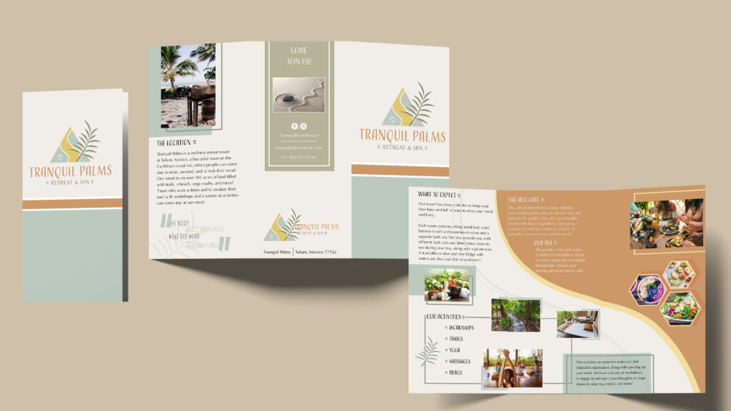 brochure design for retreat