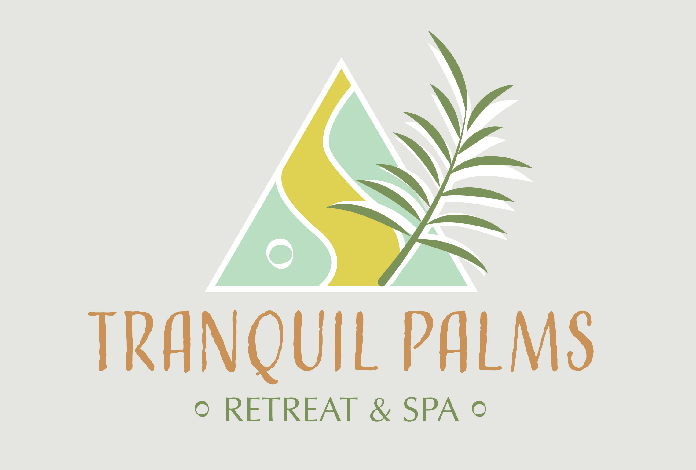 retreat spa getaway logo creation design fictional