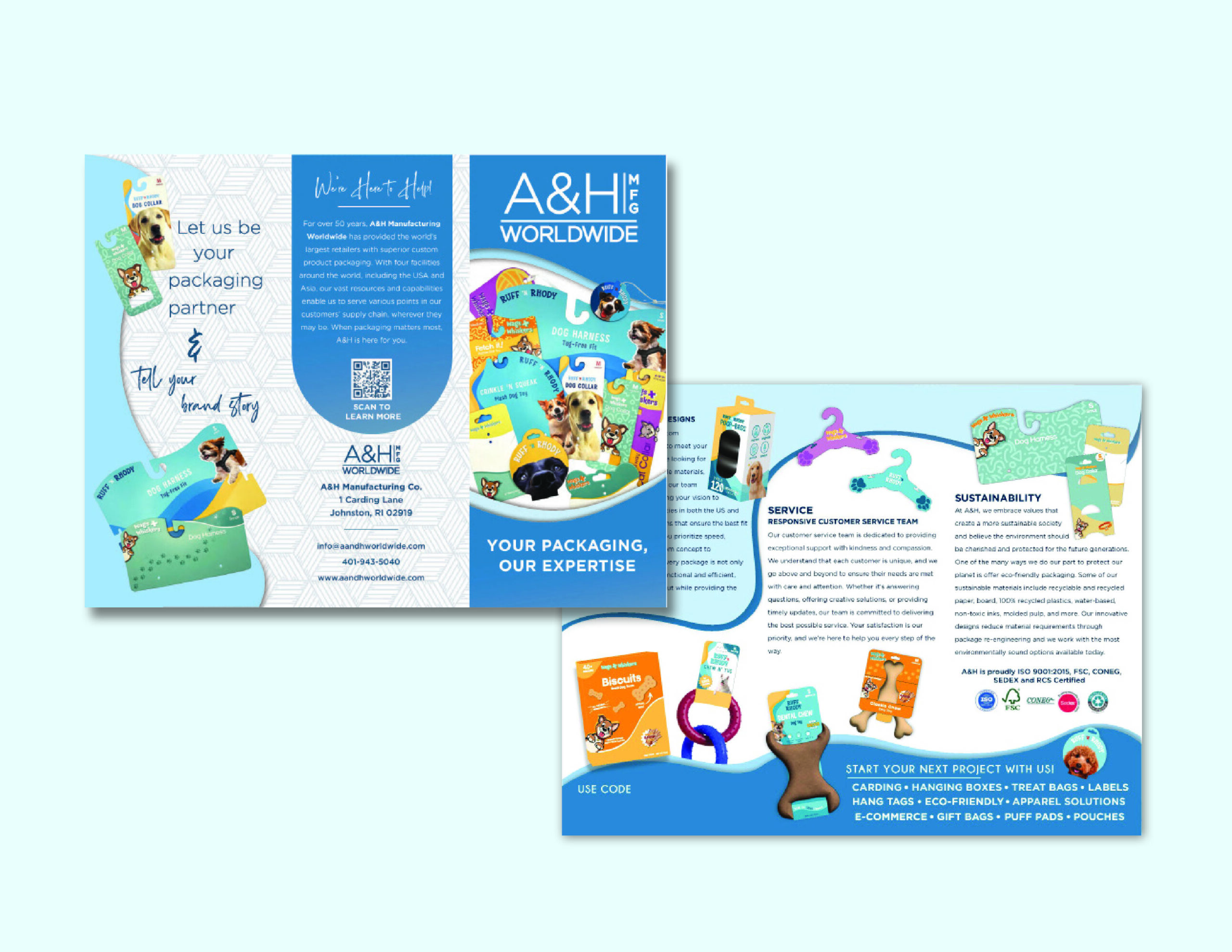 pet products brochure
