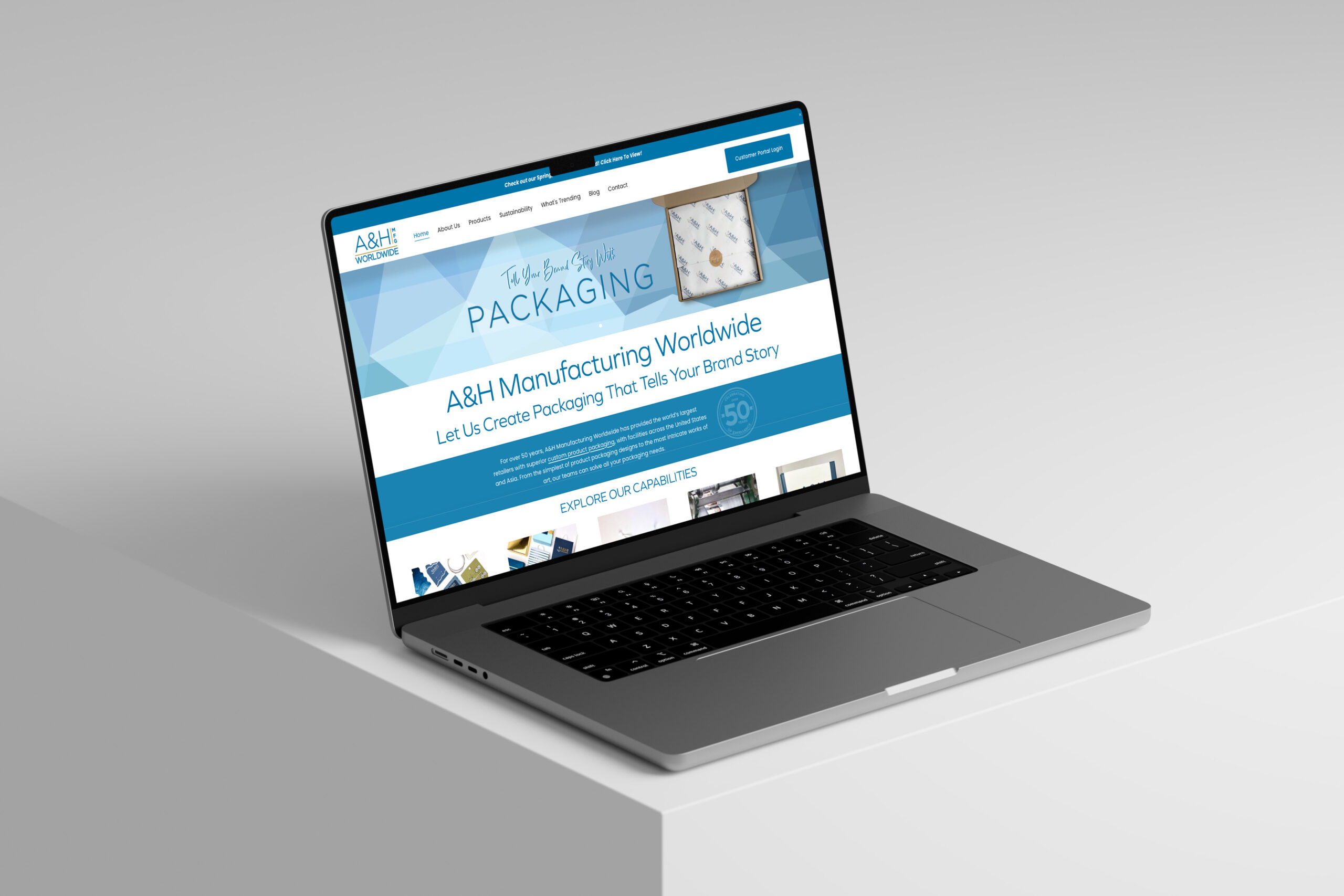 website design mockup